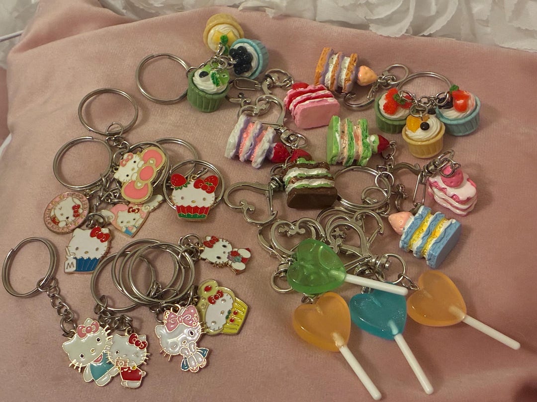 Sweet Keychains FREE With Any Purchase - Kawaii Sweets Keychain Bundle, Sanrio Charms ...