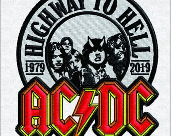 Hard Rock Legend Embroidery Design - Highway Tribute Patch - 70s Heavy Metal Music