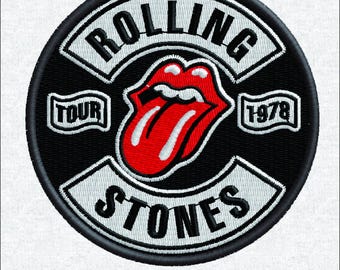 Rock Band Embroidery Design - Retro Metal Music Digital File - Heavy Metal Insect Patch