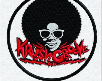 Archivo de parche Funky Afro Man / Krush Groove / Descarga digital / Arte hip hop / Retro de los 80