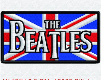 Rock Band Embroidery Design - Retro Metal Music Digital File - Heavy Metal  Patch - Union Jack