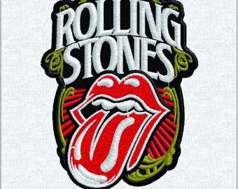 Rock Band Embroidery Design - Retro Metal Music Digital File - Heavy Metal Insect Patch