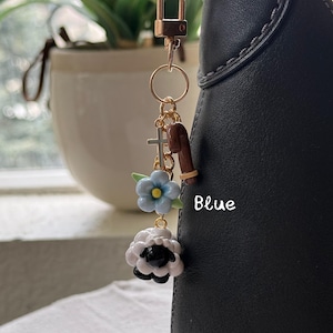 Handmade Lord Is My Shepherd Keychain | Purse Charm | Polymer Clay | Psalm 23 Sheep Charm image 4