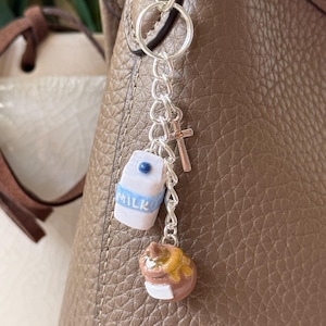 Handgemachte gelobte Land Anhänger | Milch-Honig | Deuteronie Zahlen | Schrift | Christliches Geschenk | Taschenanhänger