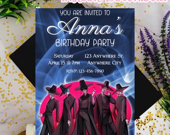 Saja Boys Birthday Invitation, Saja Boys Birthday Party, Saja Boys Digital Invitation, Saja Boys Party: Editable Canva Template