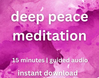 Deep Peace and Protection Meditation | Clear Your Energy Field | Align Chakras | Light codes | 15 minutes guided audio | instant download