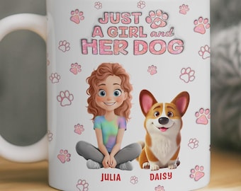 A Girl And Her Dogs Mug, A Bond That’s Unbreakable And Pure, Dog Personalized Custom Tumbler, Christmas Gift For Pet Owners, Pet Lovers