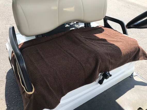 Terry Towel Golf Cart Seat Cover Dark Brown - Towel Seat Covers For Golf Carts