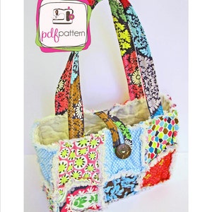 pdf Shabby Bag Sewing Pattern - INSTANT DOWNLOAD!!!
