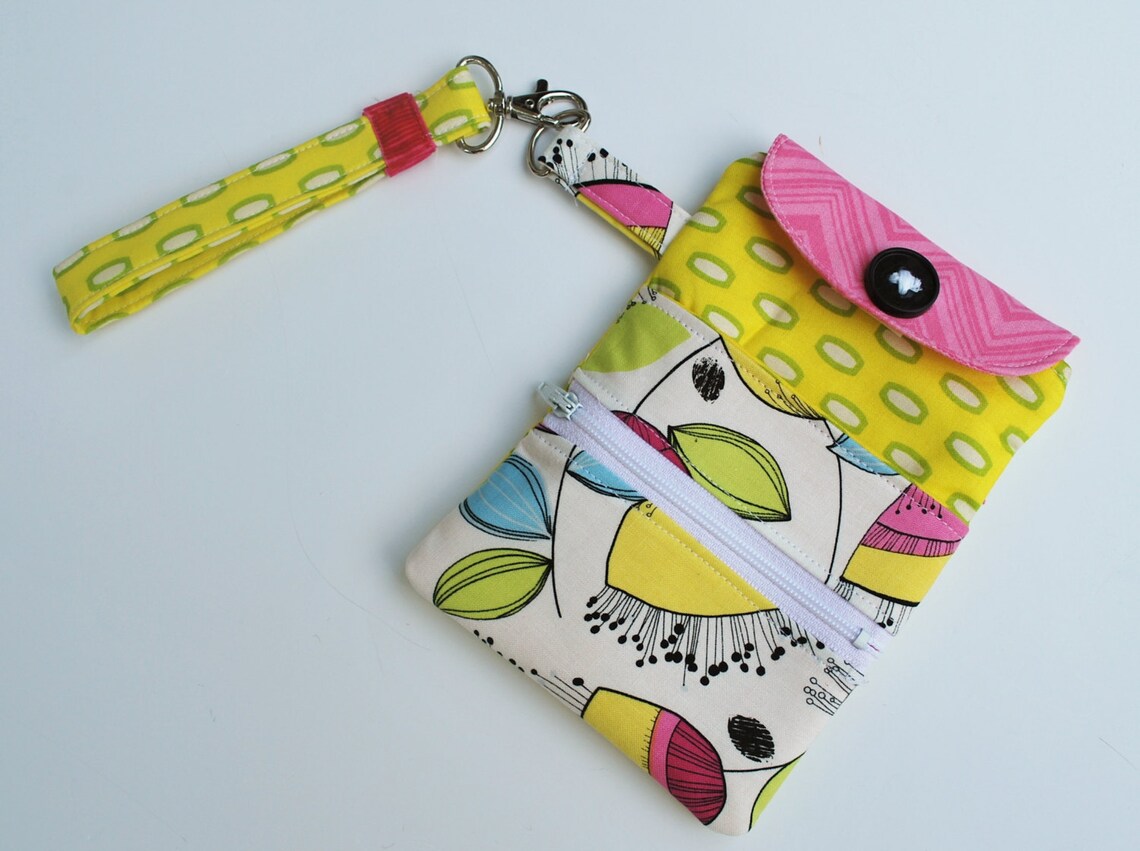 Pdf Cell Phone Wristlet Sewing Pattern INSTANT DOWNLOAD Etsy