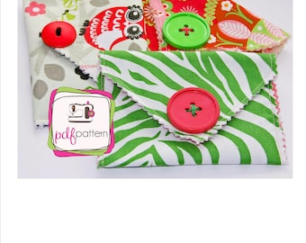 pdf Super Duper Easy Wallet Sewing Pattern - INSTANT DOWNLOAD!!!