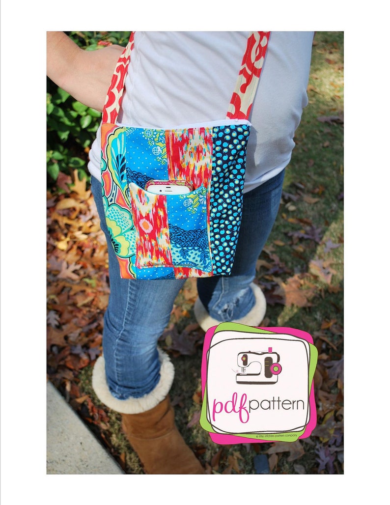 pdf Hipster Bag Purse sewing pattern INSTANT DOWNLOAD image 2