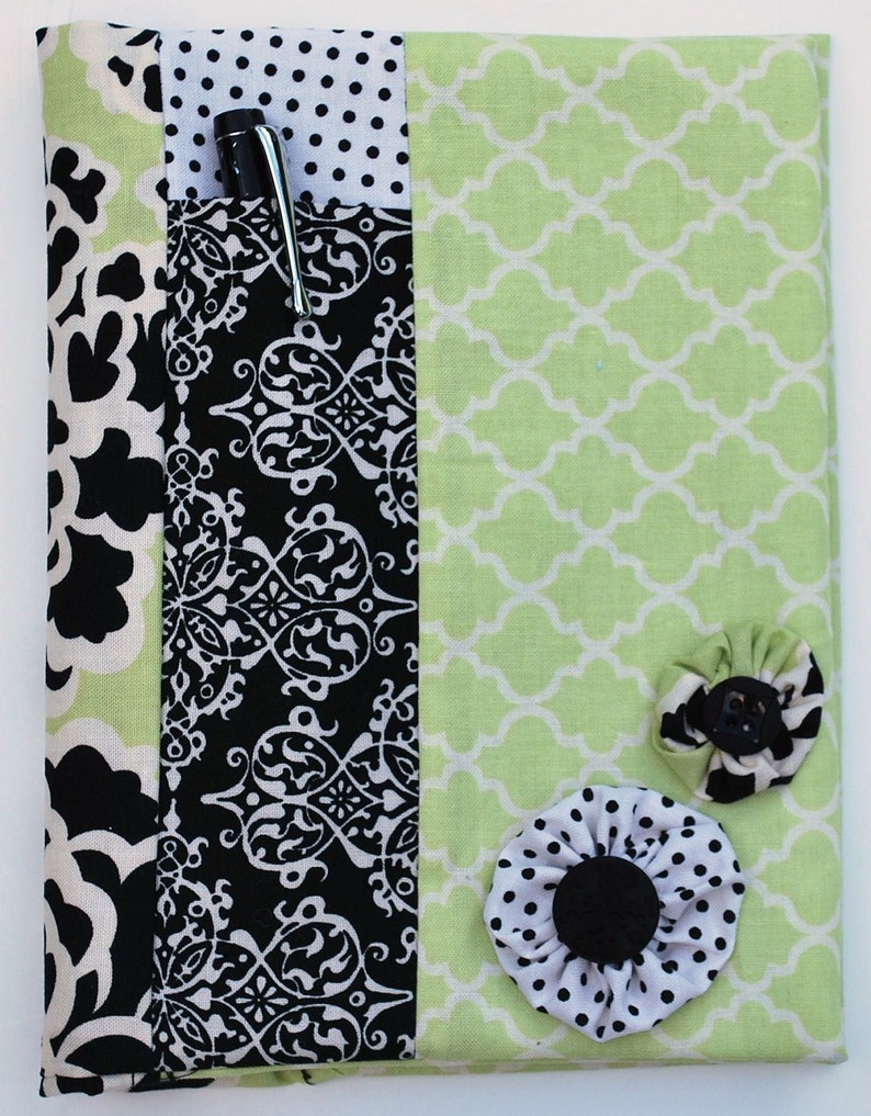 Pdf Spiral Fabric Notebook Cover Sewing Pattern 2 Sizes INSTANT