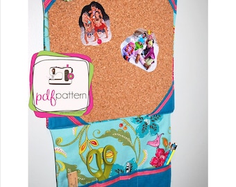 pdf Cork Board Organizer Sewing Pattern - INSTANT DOWNLOAD!