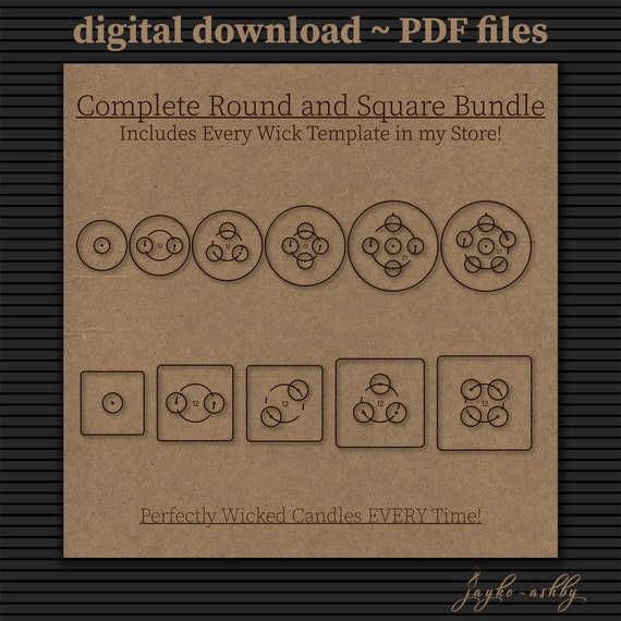 DIGITAL FILE Candle wick centering - Candle Making tools