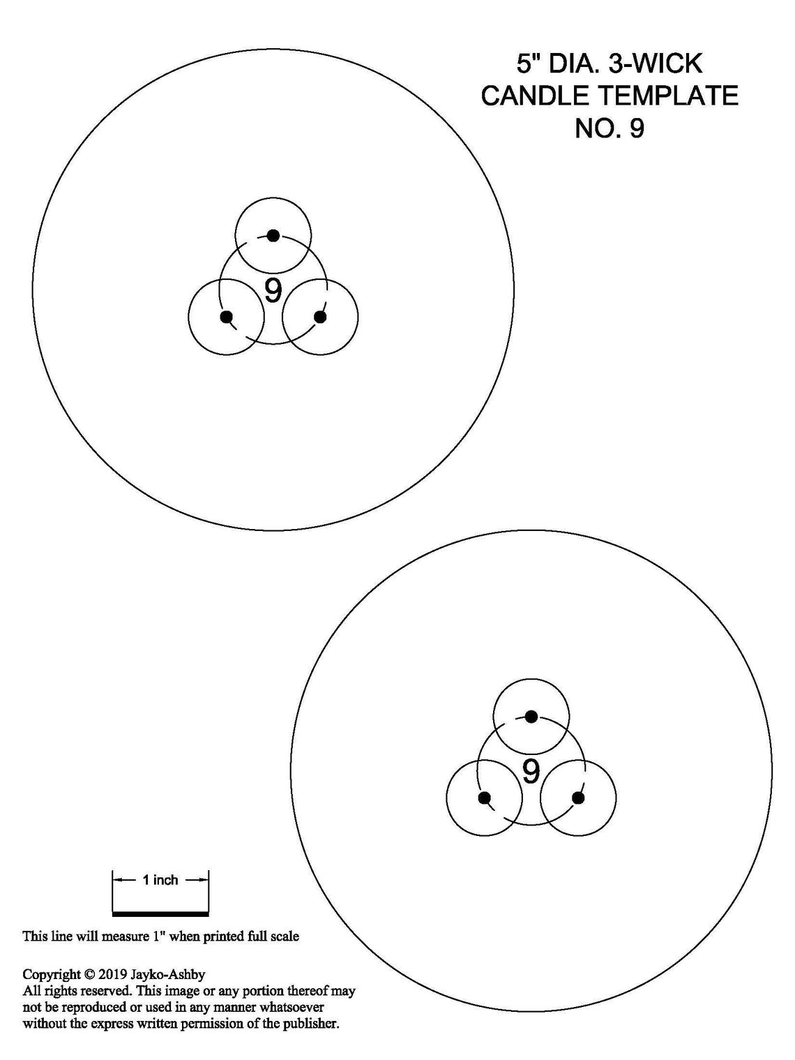 Wick Centering Template