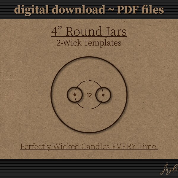 Wood Wick Placement Template Etsy