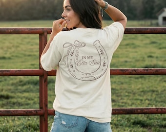 In My Ella Era Shirt, Country Concert Tee, Western Cowgirl Shirt, Ella Inspired Graphic Tee, Horseshoe Bow Shirt, Country Music Fan Gift