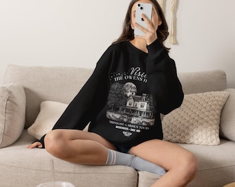 Visit the Owens House Sweatshirt | Practical Magic Inspired Crewneck | Vintage Haunted House Sweatshirt | Midnight Garden Tours