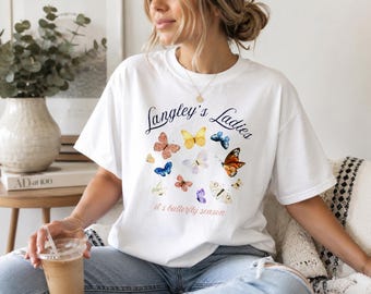 Butterfly Shirt, Langley’s Ladies Tee, Butterfly Season Shirt, Country Music Concert Shirt, Comfort Colors 1717, Country Girl Tee