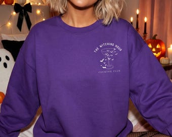 Espresso Martini Sweatshirt, The Witching Hour Cocktail Club, Halloween Cocktail Crewneck, Witchy Sweatshirt, Spooky Bar Sweatshirt