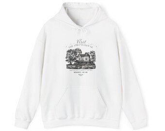 Visit the Owens House Hoodie | Practical Magic Inspired Hoodie | Vintage Witchy Sweatshirt | Midnight Garden Tours | Cozy Halloween Hoodie