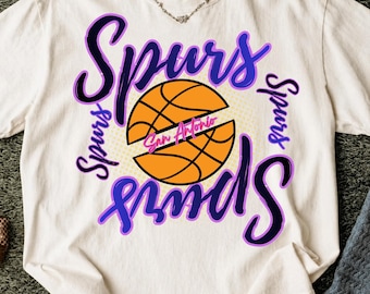 San Antonio Spurs SVG PNG, Go Spurs Go Basketball Shirt Design, NBA Basketball Design, Spurs Playoff Shirt, Wembanyama Spurs, Spieltag Shirt