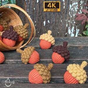 Cappy the Acorn Amigurumi Crochet PDF Pattern & 4K HD Step-by-Step Video Tutorial