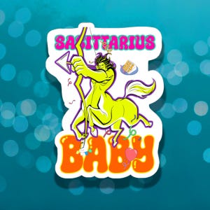 Sagittarius Zodiac Stickers: Glossy Astrology Decor