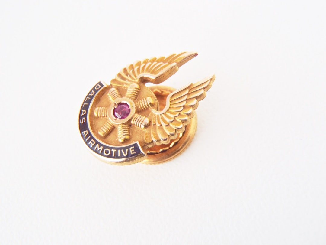Aviation Pin Dallas Airmotive Inc. Service Lapel Pin Wings & Etsy