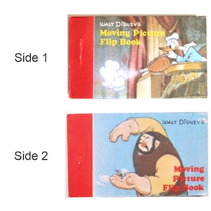 One Walt Disney Productions Flip Book Small Animation Booklet - Etsy