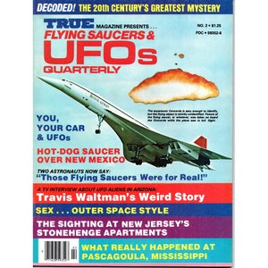 TRUE Flying Saucers & UFOs Quarterly Magazine Summer 1976 Original Vintage Newsstand Flying Sauceriana / Forteana Mag for Your Weird Library