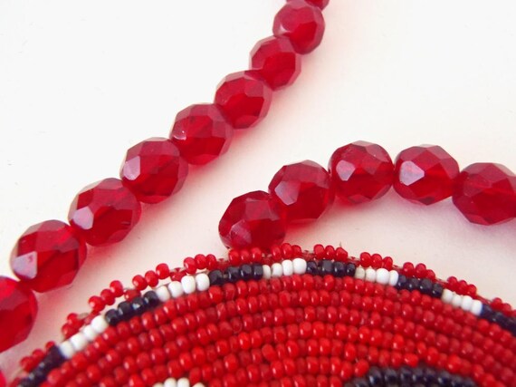 Native American Beaded Rosette Eagle Vintage Coll… - image 7