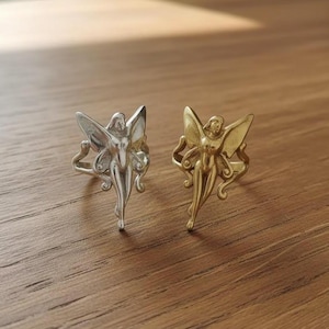 Fairy-oormanchet, elfenooromslag, fantasieoorsieraden, goudzilveren oorklimmer, elfenfee-sieraden, geen piercing-oormanchet