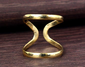Anello di guarigione regolabile, gioielli per il sollievo dall'artrite, anello magnetico in rame fatto a mano
