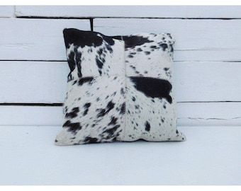 Exotic Cowhide Touch Leather Cushion Pillow Covers