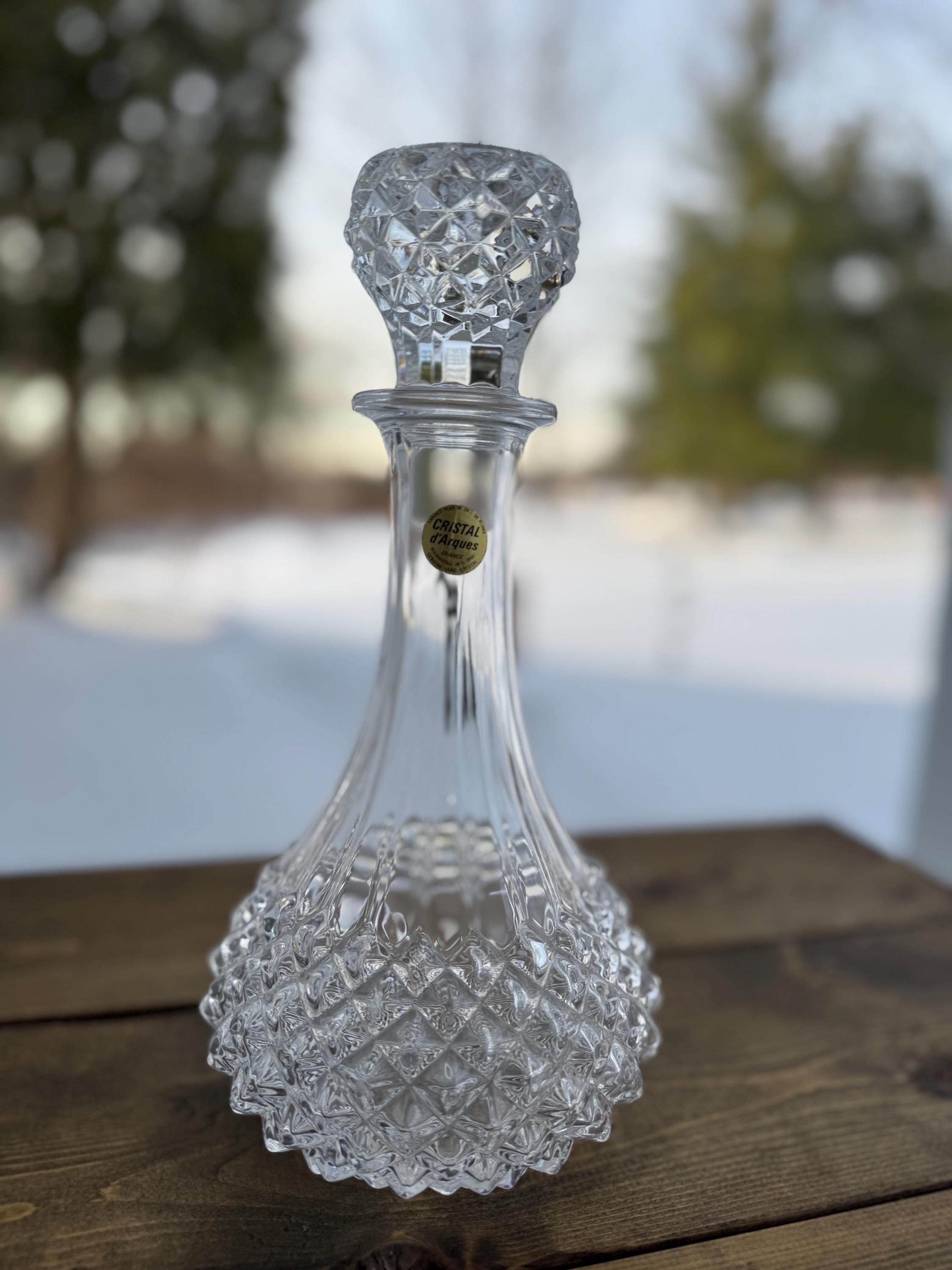 ハンガリー製クリスタルガラス　デキャンタ　24%pb Crystal 24 Pbo Decanter - Etsy