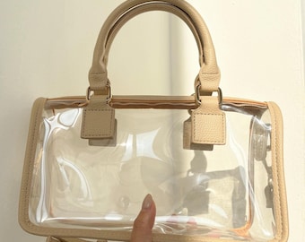 Custom Clear Stadium Bag, Personalized Clear Crossbody Bag, Stadium Approved Purse for KPOP Concerts, Game Day, Festival, Shoulder Bag Gift