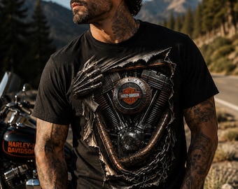 Przełomowa grafika 3D silnika Harley-Davidson V-Twin