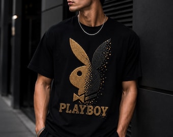 PLAYBOY Gold Schwarz Mosaik Streetwear Premium