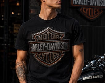Harley-Davidson Shield Mosaic Edition | Premium 3D Chrom Emblem Kunstwerk