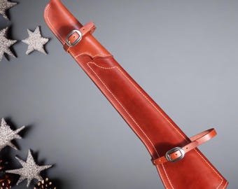 Genuine Leather Winchester carbine Rifle scabbard - SAAS