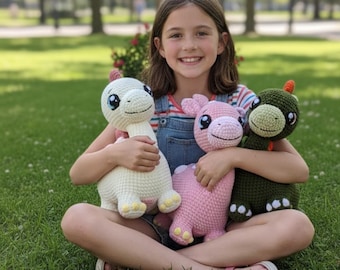Dinosaur crochet pattern, crochet dinosaur pattern, crochet dinosaur, plush pattern, dino crochet pattern, no sew crochet pattern, pdf