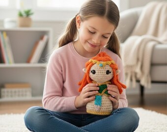 Zelda Doll Crochet Pattern – Amigurumi Princess Doll – Beginner Friendly Crochet PDF Pattern
