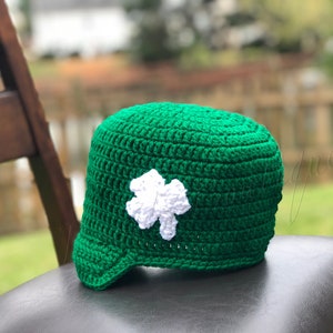 Shamrock Hat, Crochet Shamrock Hat, St. Patrick's Day Hat, Holiday Hat, Winter Hat, Warm Hat, image 5