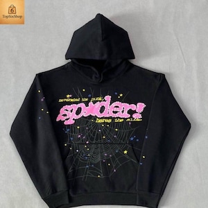Sp5der hoodie black - Etsy 日本