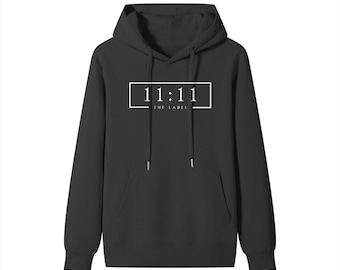 Sudadera clásica con capucha 11:11 THE LABEL - Estampado blanco