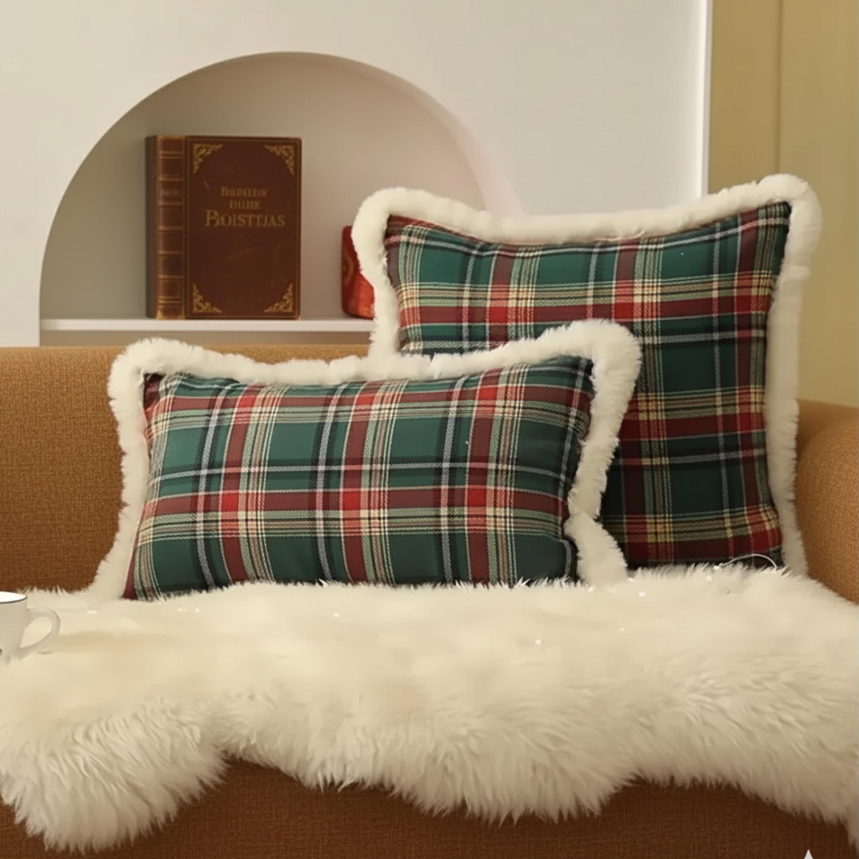 Coussin Tartan Gallois Howells – 14x14 Pouces – Laine, Doublure Lin/coton – Personnalisé
