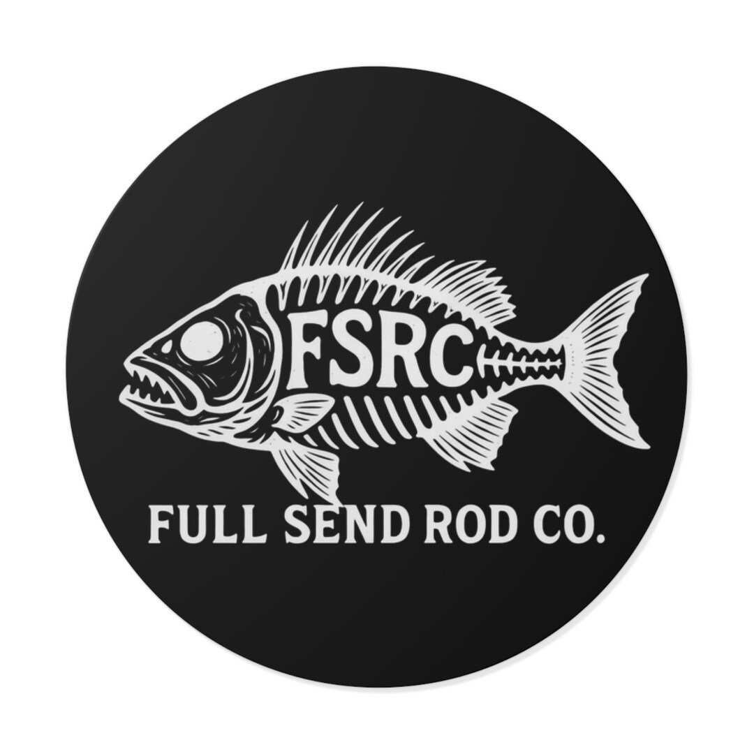 Fsrc Logo FSRC- Sticker- Fish Logo- Full Send Rod Co. - Etsy