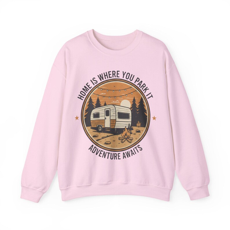 Home Is Where You Park It Retro Badge Hoodie - High-End Glamping Sweatshirt - Nature Inspired Travel Gift - Nomad Lifestyle Gear image 8